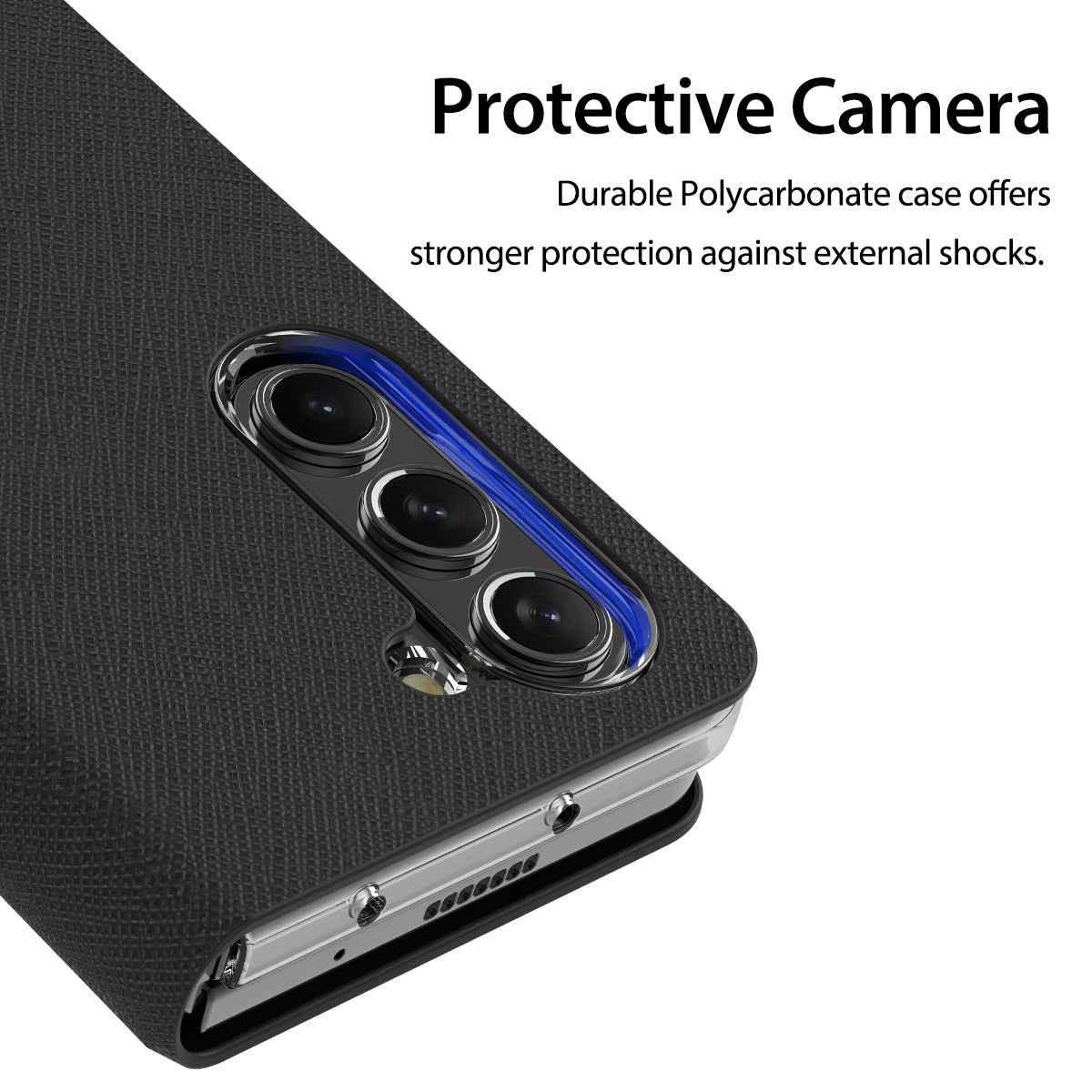 Araree Z Fold 5 Bonnet Diary Flip Case - Black Araree Z Fold 5 Bonnet Diary Flip Case - Black